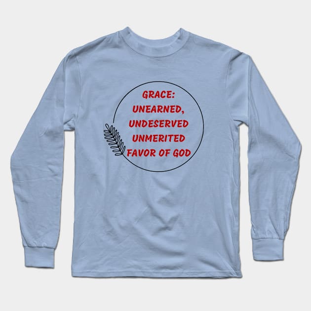 Grace | Christian Long Sleeve T-Shirt by All Things Gospel